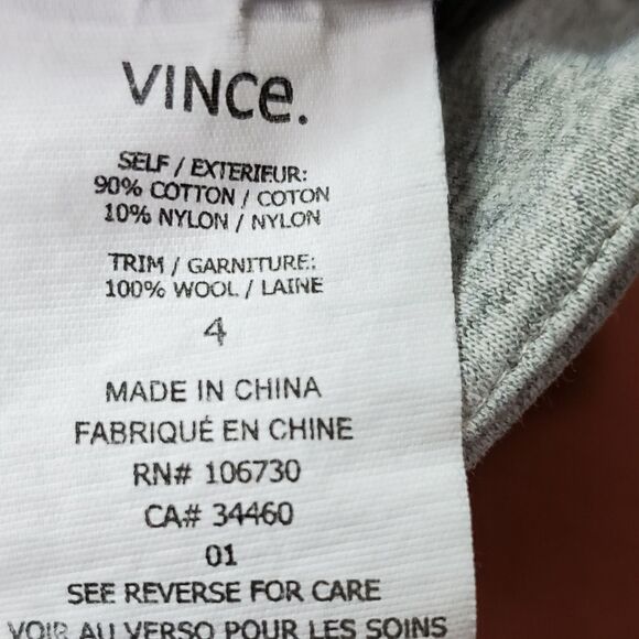 Vince Heathered Light Gray Jogger Dress Pants - Picture 7 of 7